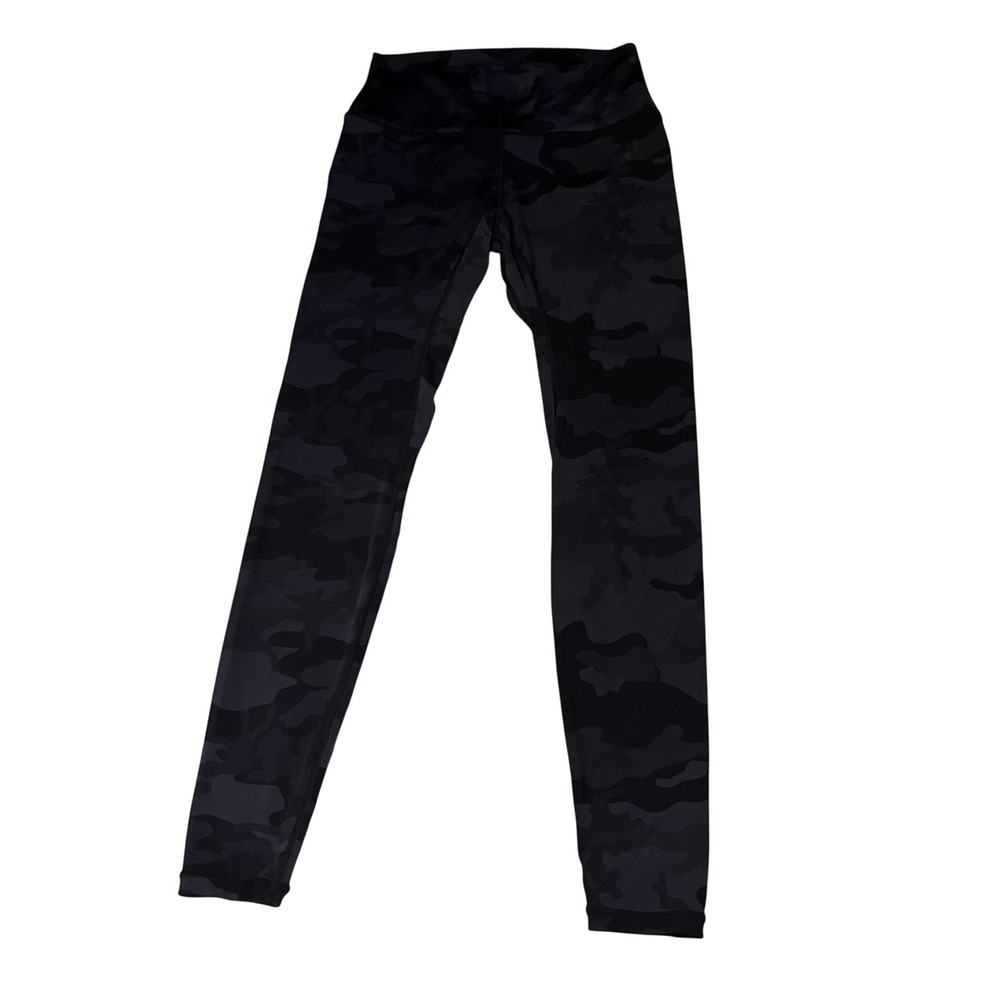 Gymreapers Black Camo High Waisted Leggings Womens Medium Skull Logo Yoga Pants